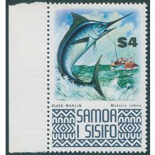 Samoa 1974 $4 Black Marlin SG399b MNH