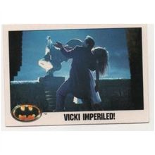 1989 Topps Batman the Movie trading card # 125 Vicki Imperiled