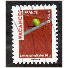 FRA 2009 (56c) 'VACANCES - TENNIS BALL' FINE USED (EBID11097)
