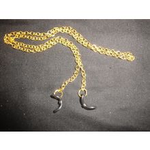 Gold plated 50cm Cable chain strap for driving reading sunglasses teen adult