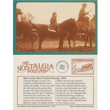 Postcard Meet of West Norfolk Fox Hounds 1910 Horse Miss Morton - Nostalgia