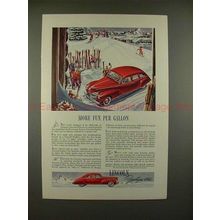 1941 Lincoln-Zephyr Car Ad - More Fun Per Gallon!!