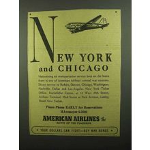 1942 American Airlines Ad - New York