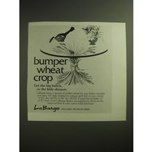 1974 La Barge Table Ad - Bumper wheat crop