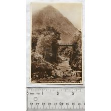 vintage postcard Buchaille Etive Mor from The Coupla Burn, Glen Etive