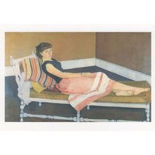 Claude Rogers Miss Lynn Painting Postcard