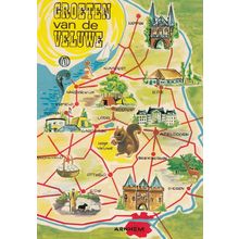 Groeten Van De Veluwe Dutch Map Postcard