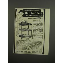 1953 Lakeside Hot Top Cart Advertisement