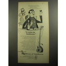 1956 Wine Advisory Board Ad - O vinho da California