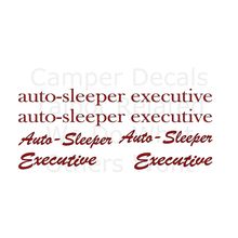 6 Auto-Sleeper Executive set Camper van motorhome graphics stickers decals