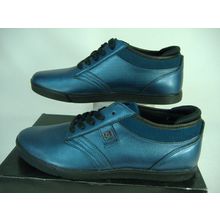 2004 New Mens 10.5 DC Sector 7 Blue Leather Skate Shoes MSRP$110