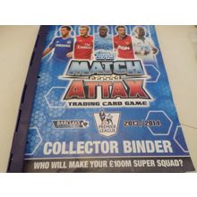 2013/14 - Topps Match Attax - Premier League - Binder with 166 Trading Cards