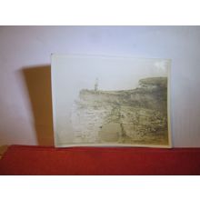 WOMAN ON DURDLE DORE, LULWORTH, DORSET vintage photograph 1930s =