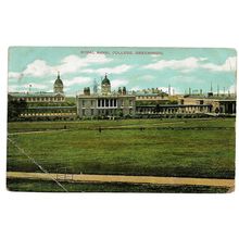 Postcard UK London Greenwich Royal Naval College posted 1904