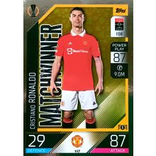 Match Attax 2022 2023 Cristiano Ronaldo Matchwinner #117 Manchester United