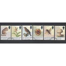 LOT#463 – GB QEII 1998 “ENDANGERED SPECIES” STAMP SET FDI, FINE USED