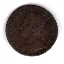 Great Britain. George II. Halfpenny 1748. dy18768