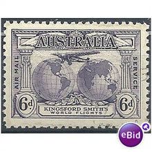 Australia 1931 SG123 6d Violet AIR Very Fine Used.