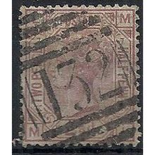 1877 SG141 2 1/2d Rosy-Mauve Plate 7 Good Used Check Letters "ML".