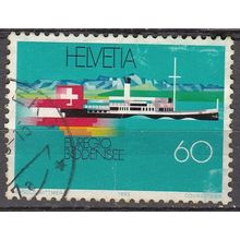 Helvetia 1993 Michel 1501 O Cote (2009) 0.80 € Eurégion Bodensee Cachet rond