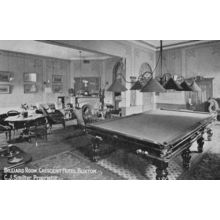 Billiard Snooker Room Crescent AA Hotel Buxton Derby Old Postcard
