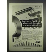 1946 Ampco Metal Ad - Resistance Welding Alloys