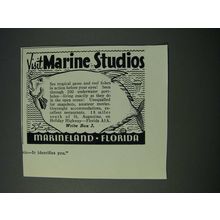 1948 Marineland Florida Ad - Visit Marine Studios