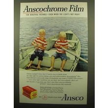 1959 Ansco Anscochrome Film Ad - Light's Not Right