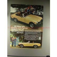 1976 MG Midget Car Ad - 37mpg on Highway, 25mpg in City