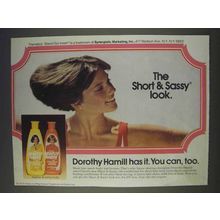 1977 Clairol Short & Sassy Shampoo Ad - Dorothy Hamill Has It