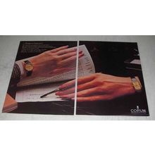 1980 Corum Gold Piece and Ingot Watches Ad