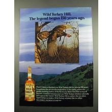 1984 Wild Turkey Bourbon Ad - The Legend Began