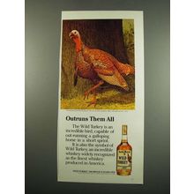 1984 Wild Turkey Bourbon Ad - Outruns Them All