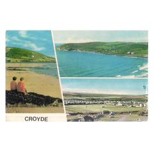 CROYDE, GEORGEHAM, DEVON used postcard 1970 postmark multiview =