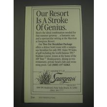 1991 Marriott at Sawgrass Resort, Ponte Vedra Beach, FL Advertisement