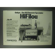 1979 Onkyo Midi-20 Hi-Fi Advertisement (in German)