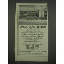 1991 Marco Beach Hilton, Marco Island, FL Advertisement
