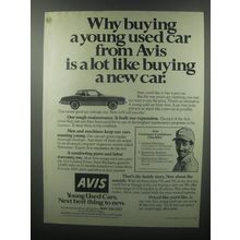 1979 Avis Rent a Car Ad - Why buying a young used car from Avis