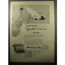 1951 Remington Rand Noiseless Typewriter Ad - Should be Seen Not Heard