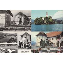 Bled Slovenia Church Musicians 4x Postcard s