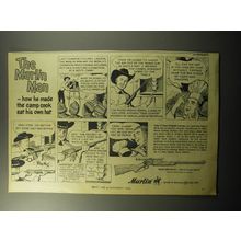1966 Marlin Model 39 Rifle Ad - The Marlin man - how he made the camp cook eat