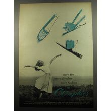 1955 Oomphies Shoes Ad - More fun.. more freedom.. more fashion