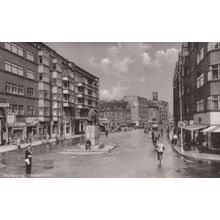 Traffic Policeman At Aalborg Vesterbro Real Photo Holland Postcard