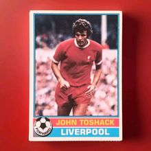 TOPPS FOOTBALL RED BACK 1977 #165 Liverpool John Toshack