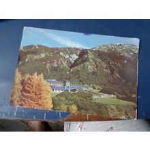 vintage the hermitage mt cook national park NZ postcard