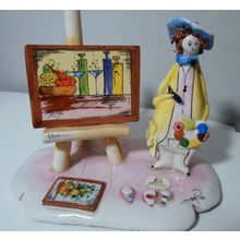 Lino Zampiva -Vintage Italian Figurine- Artist with Painted Pictures