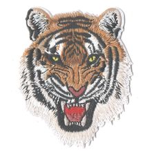 TIGER HEAD Embroidered Patch Iron or Sew On ~ UK-POST FREE