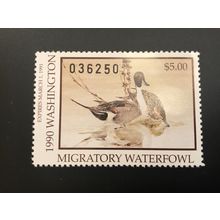 ICOLLECTZONE US 1990 #5 Washington Duck Stamp VF NH
