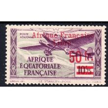 French Equatorial Africa Sg162 AIr 50Fr on 10.75 vio & green m/mint G70