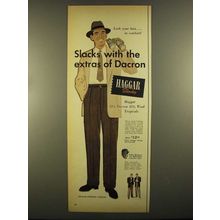 1955 Haggar Slacks Ad - Eddie Mathews